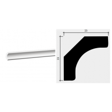 1.50.154 Карниз гибкий (23х23х2000)