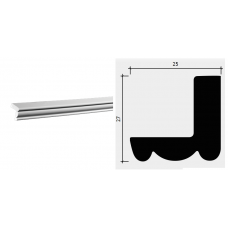 1.50.258 Карниз гибкий (27х25х2000)