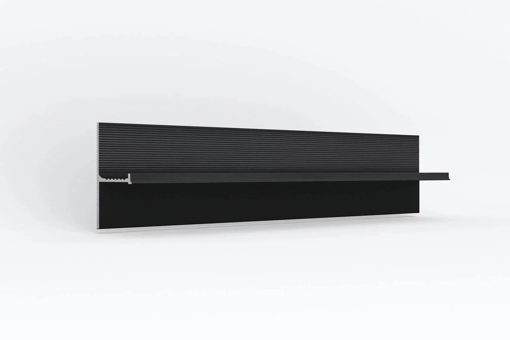 Теневой плинтус LACONISTIQ REGULAR 45 черный МУАР (45х15х3000 мм)