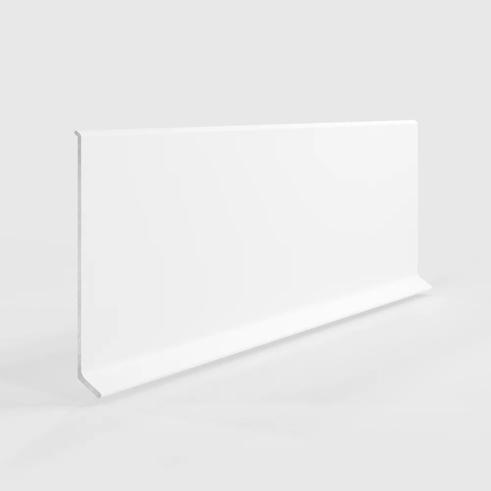 Плинтус алюминиевый LACONISTIQ ADHESIVE 80 мм белый матовый