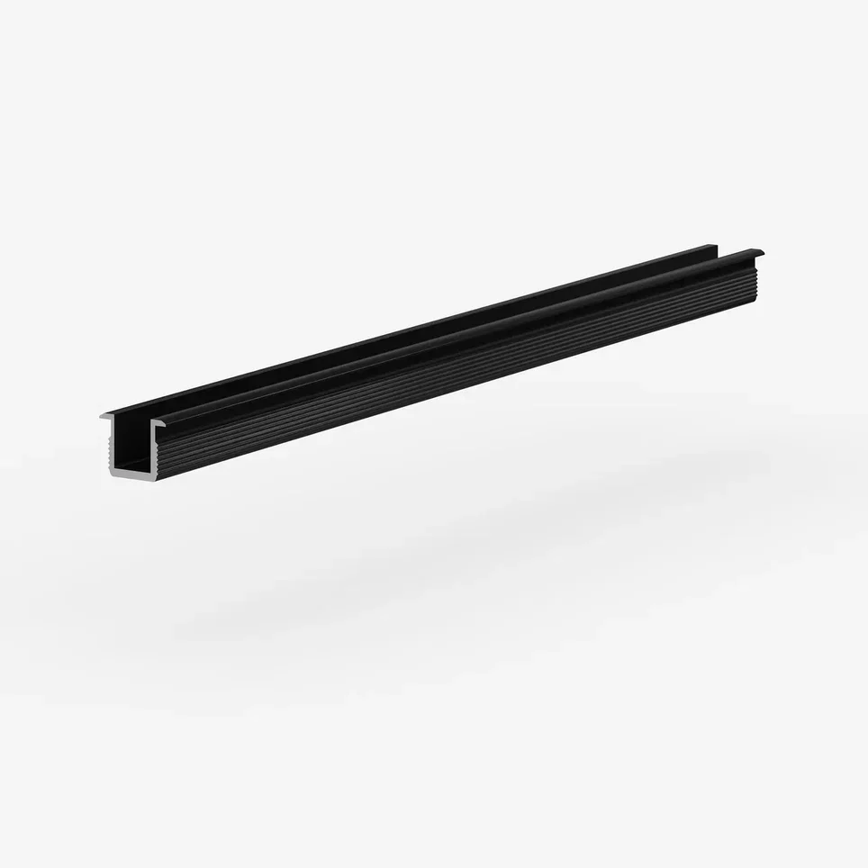 Защелка для теневой рейки LACONISTIQ LIGHT mini черный анодированный (8х11.3х3000 мм)