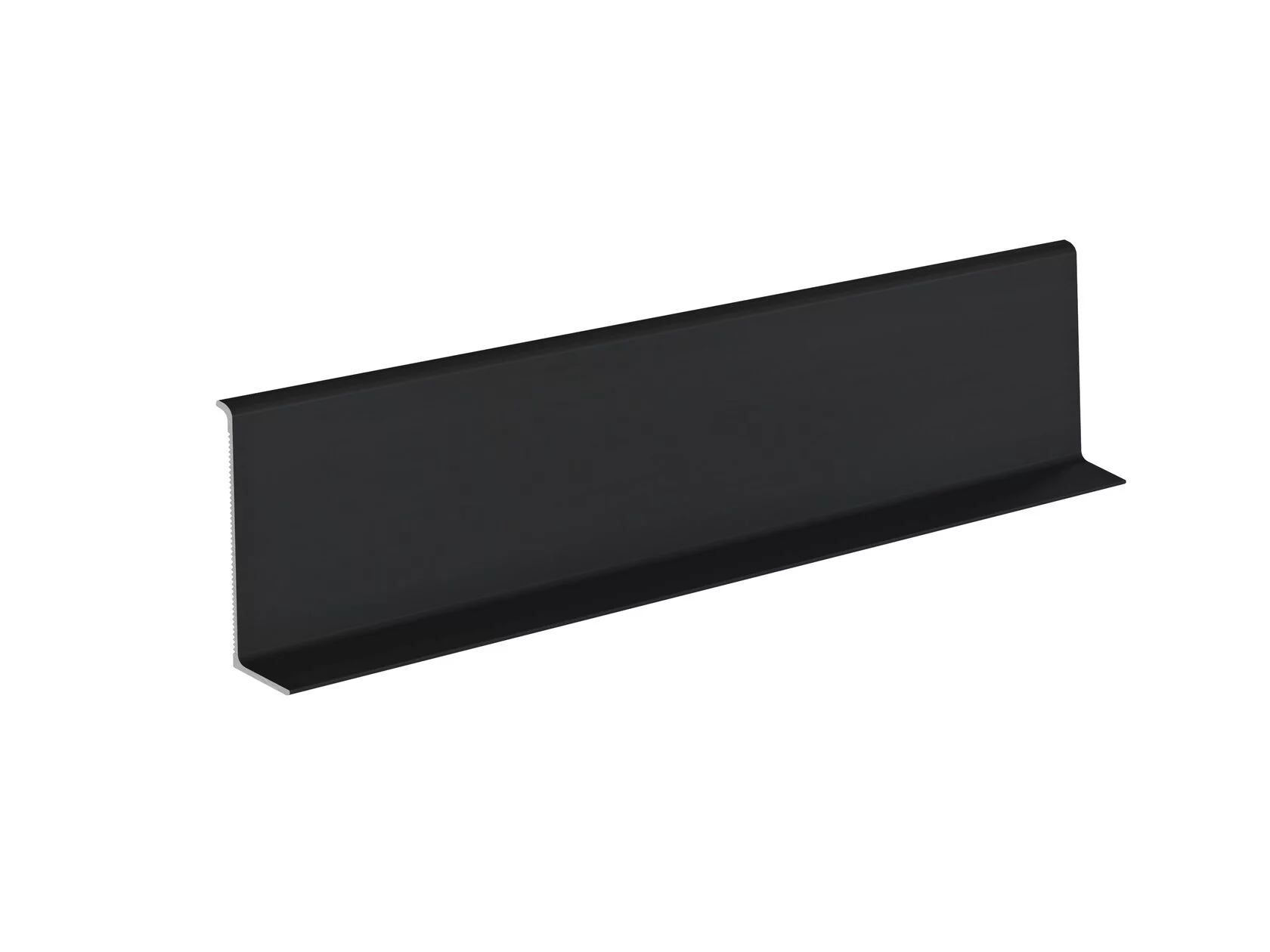 Плинтус алюминиевый LACONISTIQ ADHESIVE 62 черный матовый (62х15х3000 мм)